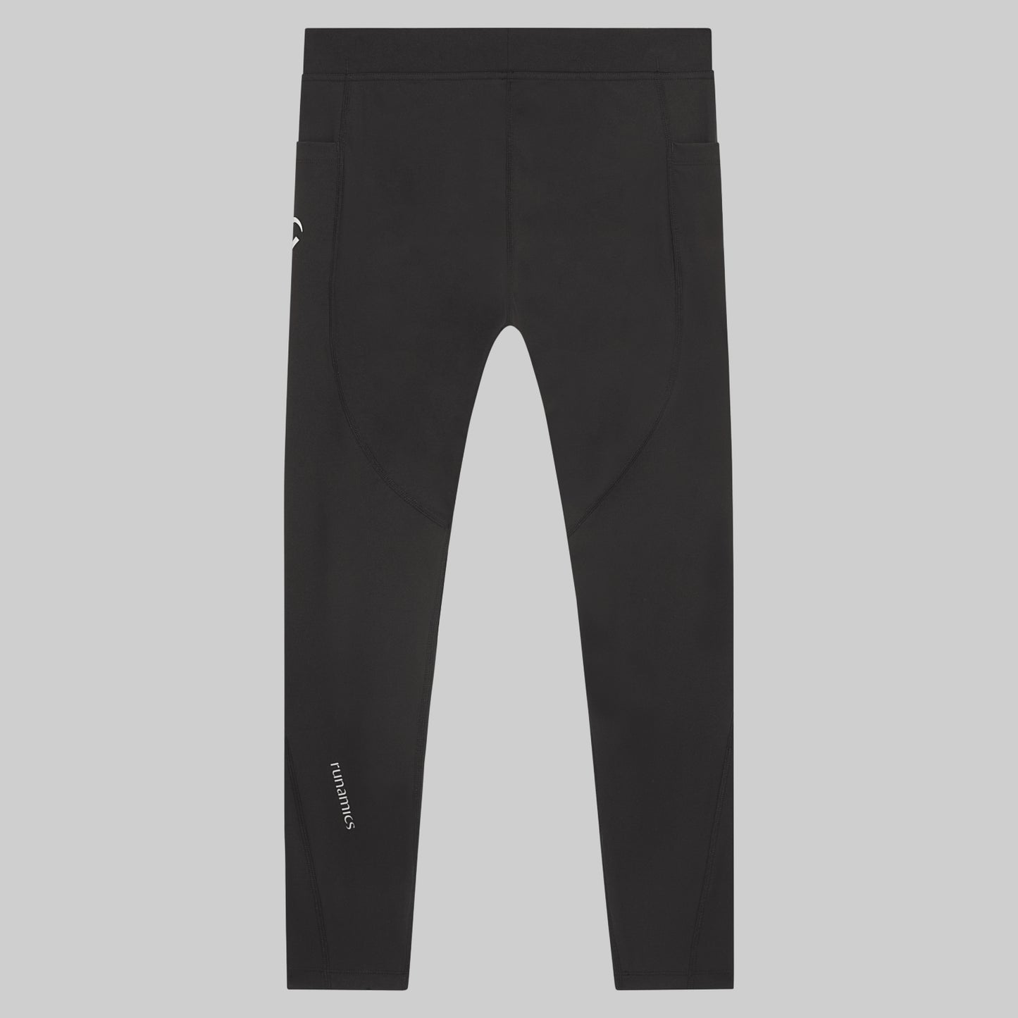 Lange Running Tights, Herren, schwarz