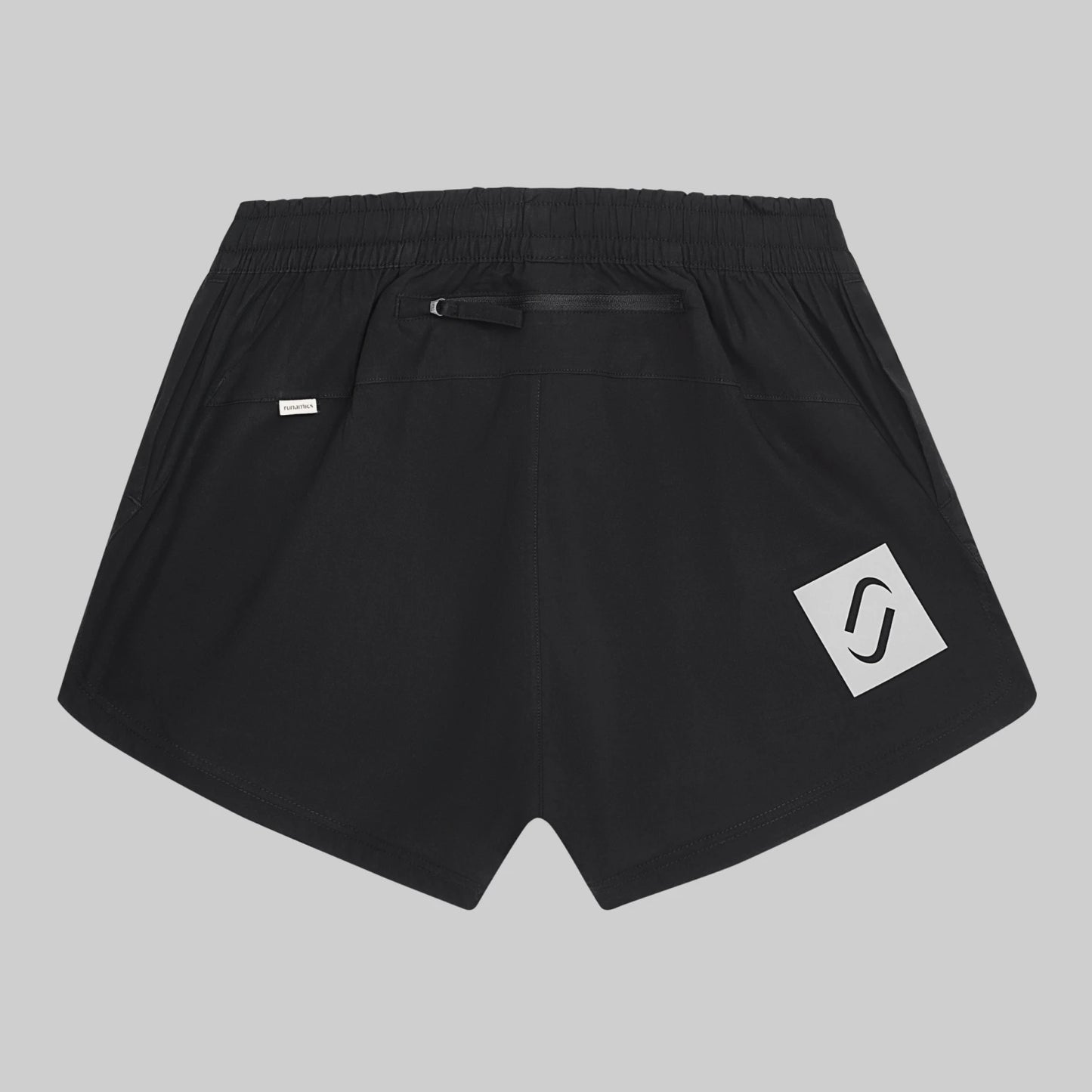 Bouncy Cotton Running Shorts, Damen, schwarz