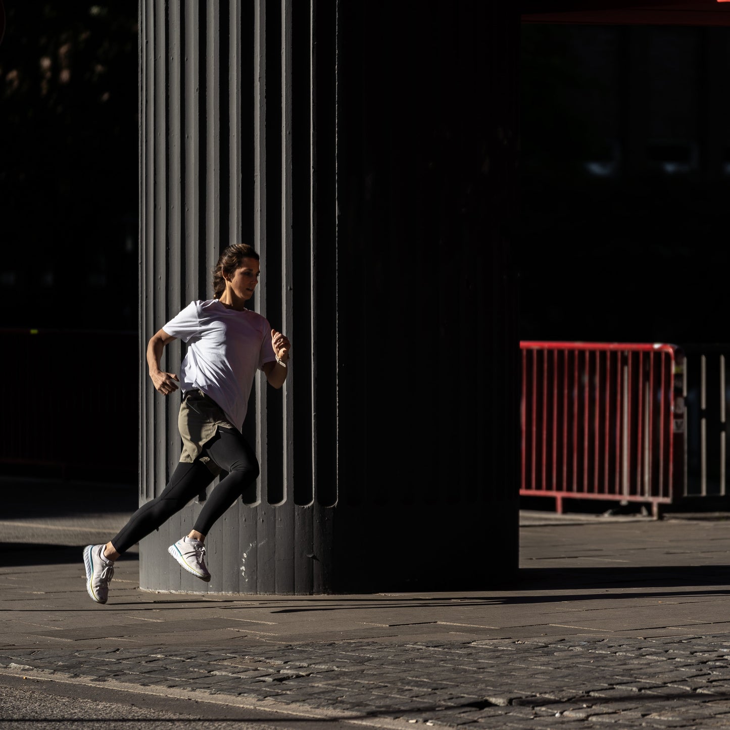 HH Half C2C Running Shorts Damen, olivgrün