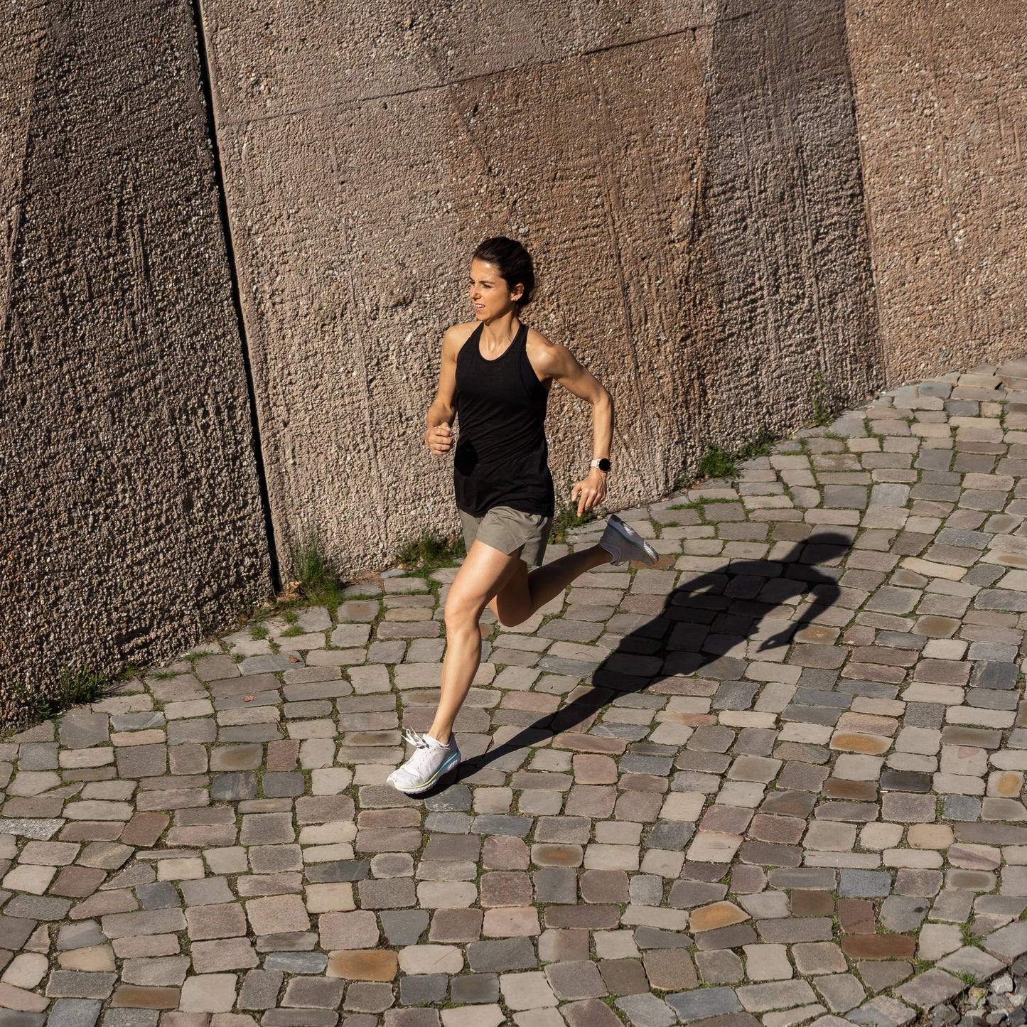 HH Half C2C Running Shorts Damen, olivgrün