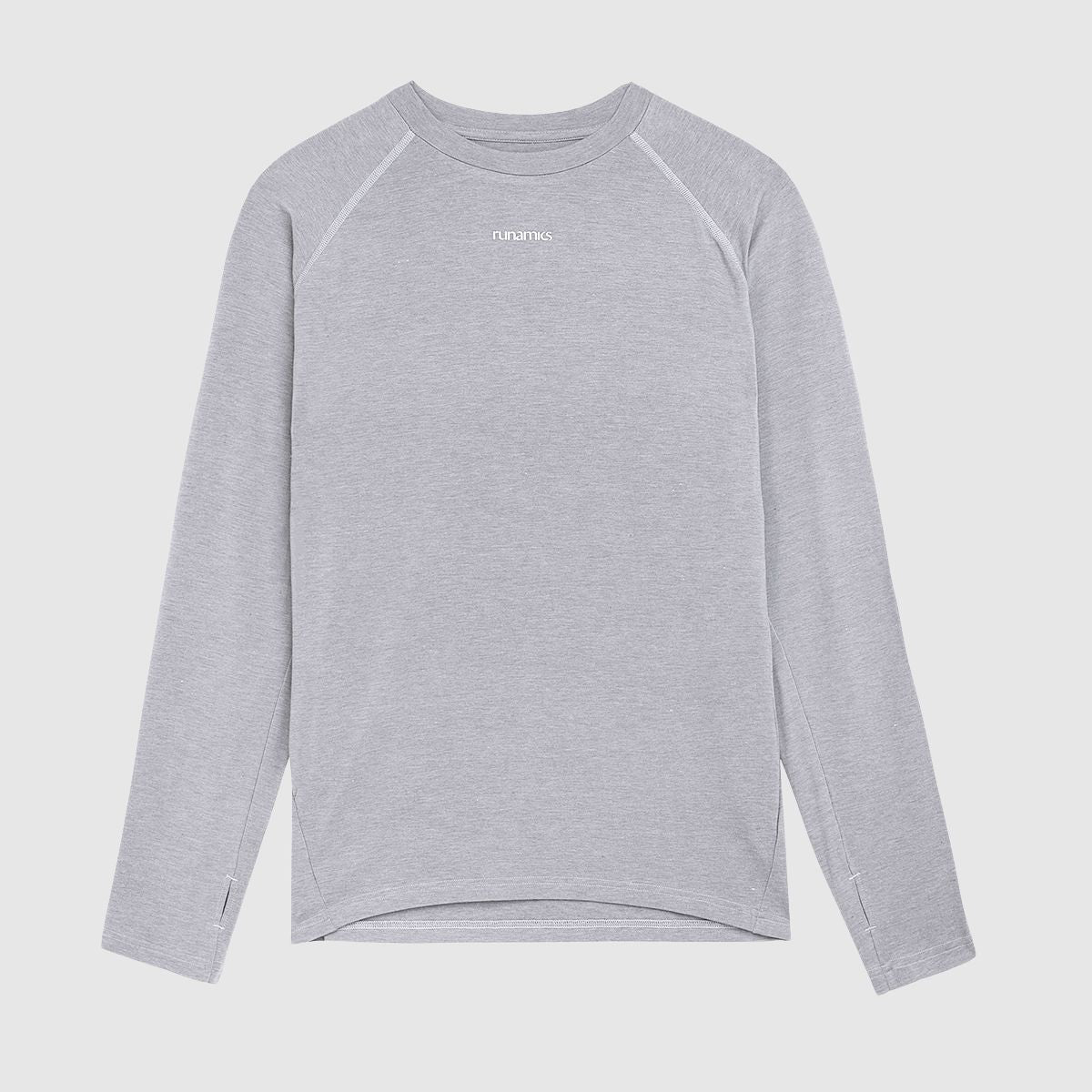 Merino Running Longsleeve Herren, grau