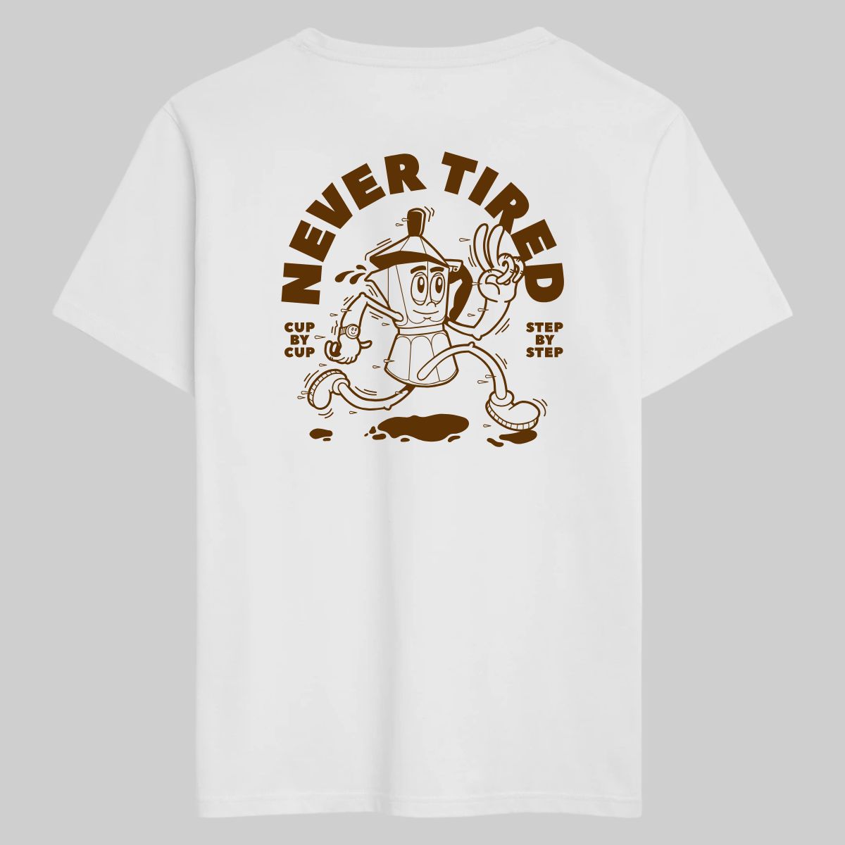 Never Tired T-Shirt, Biobaumwolle, unisex, undyed