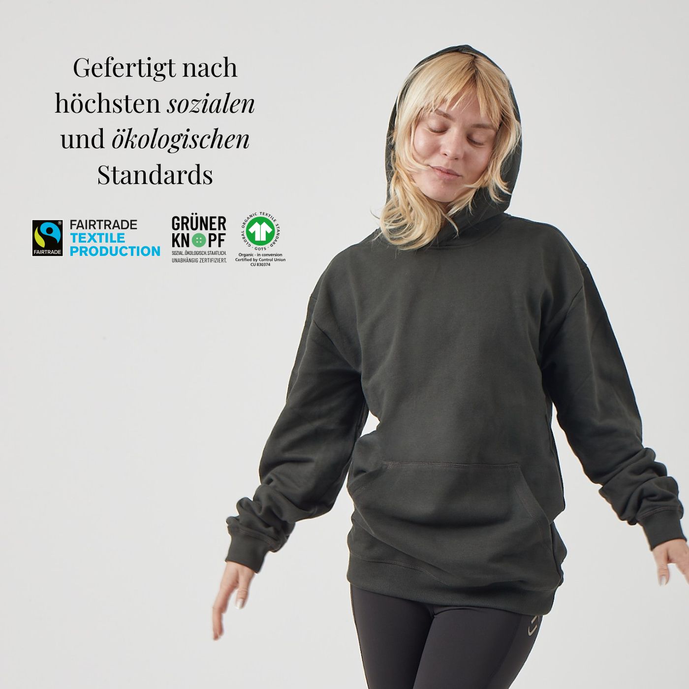 Signature Hoodie, Biobaumwolle, unisex