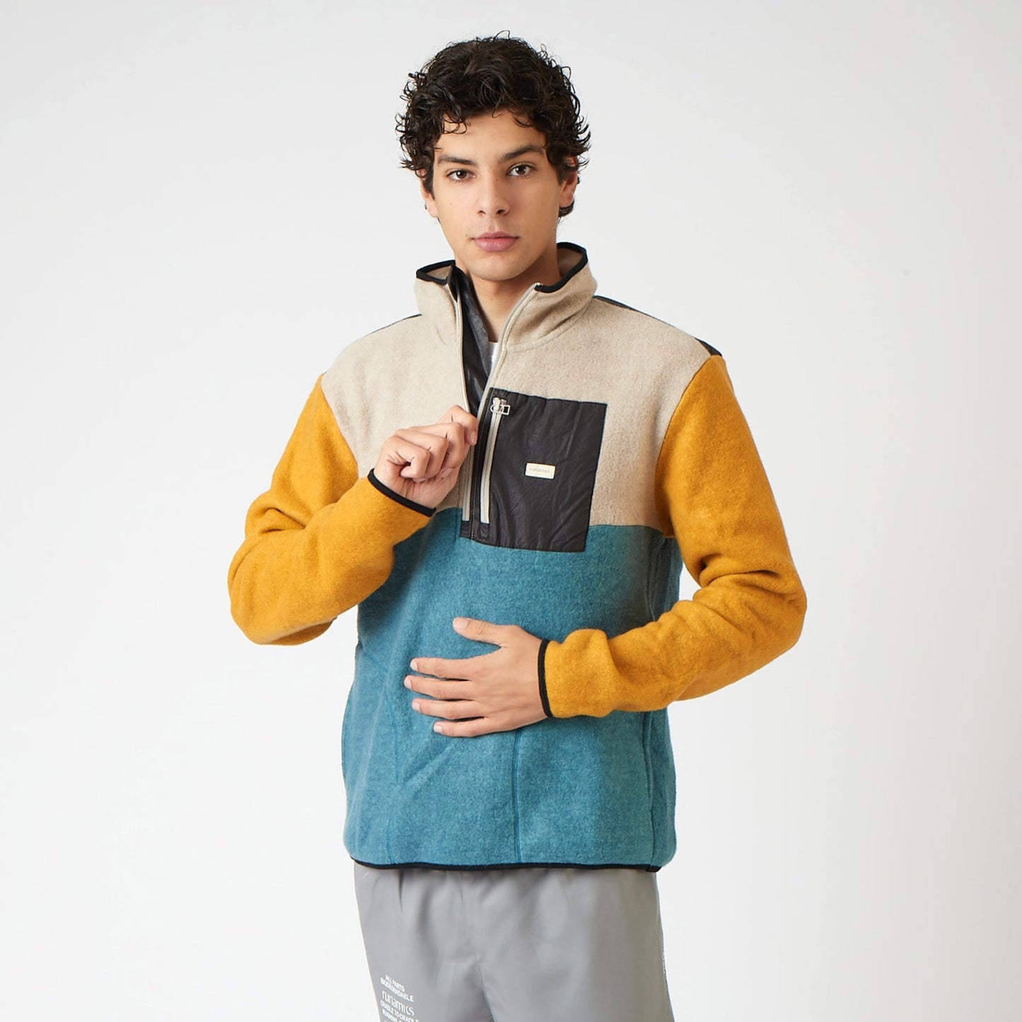 TheNova Merino Fleece Pullover Half-Zip, Sunrise, unisex