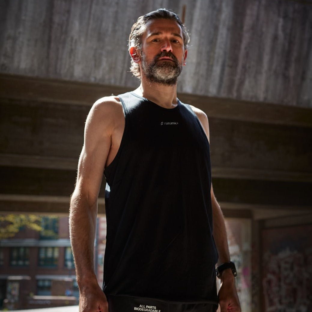 Runamics Superlight Merino Tanktop Herren, schwarz