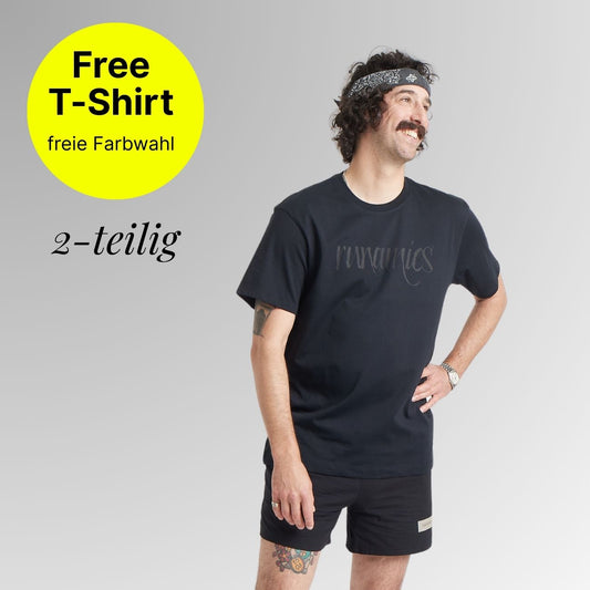 Run in Cotton Set Herren, Shorts + Free T-Shirt (nur noch bis Sonntag)
