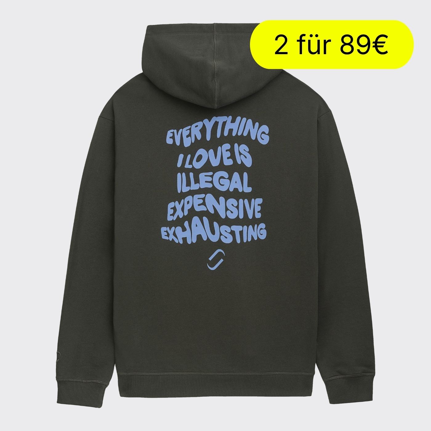 Everything I Love Hoodie, Biobaumwolle, unisex