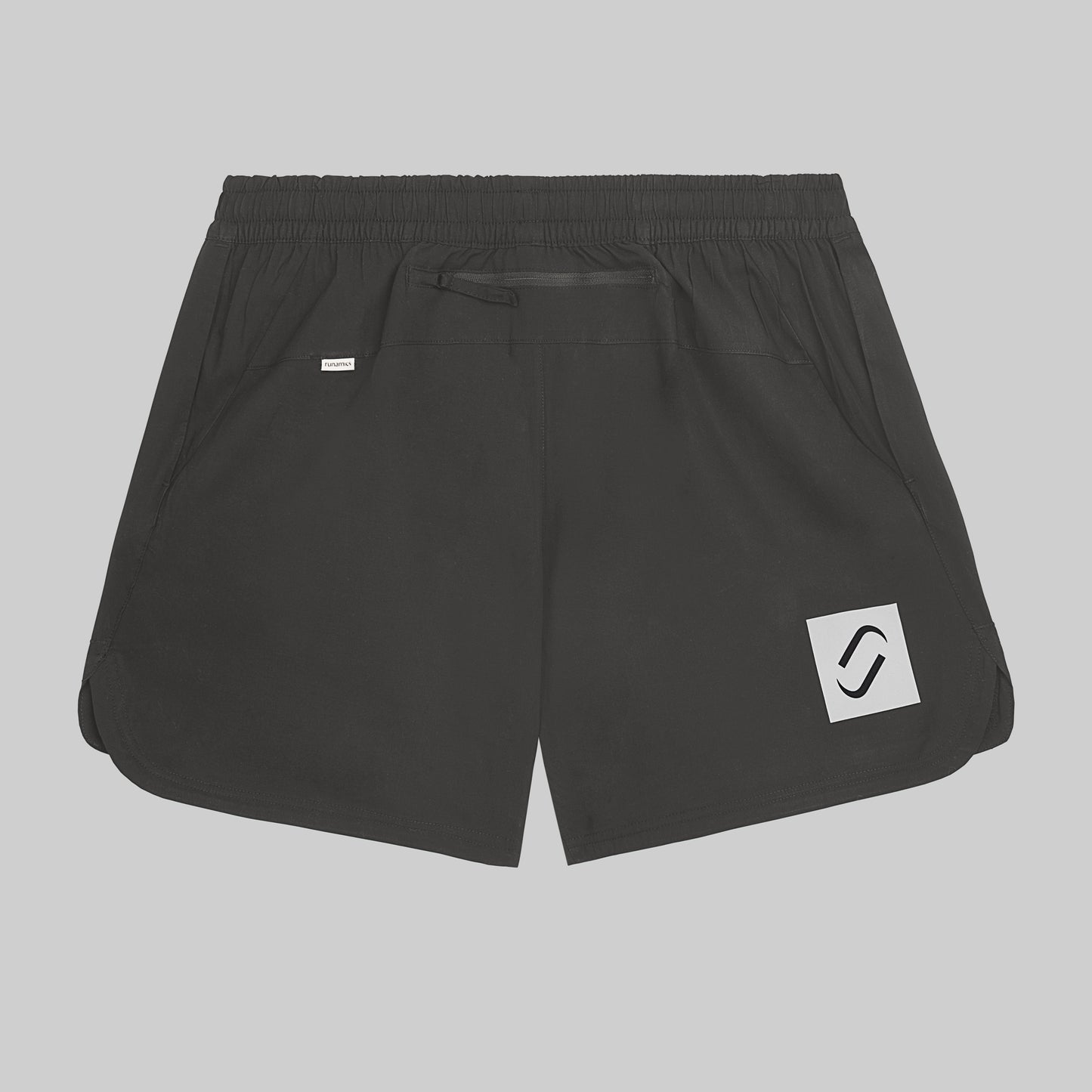 Bouncy Cotton Running Shorts, Damen, schwarz