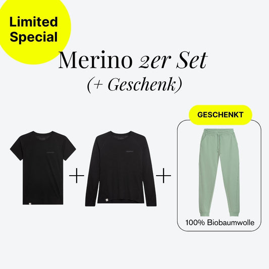 Superlight Merino 2er Damen Set [+ Trackpants geschenkt], Limited Special