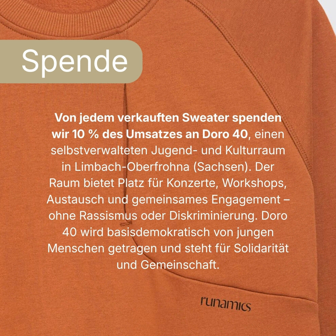 Running Against Racism Sweatshirt, unisex (Limited Edition)