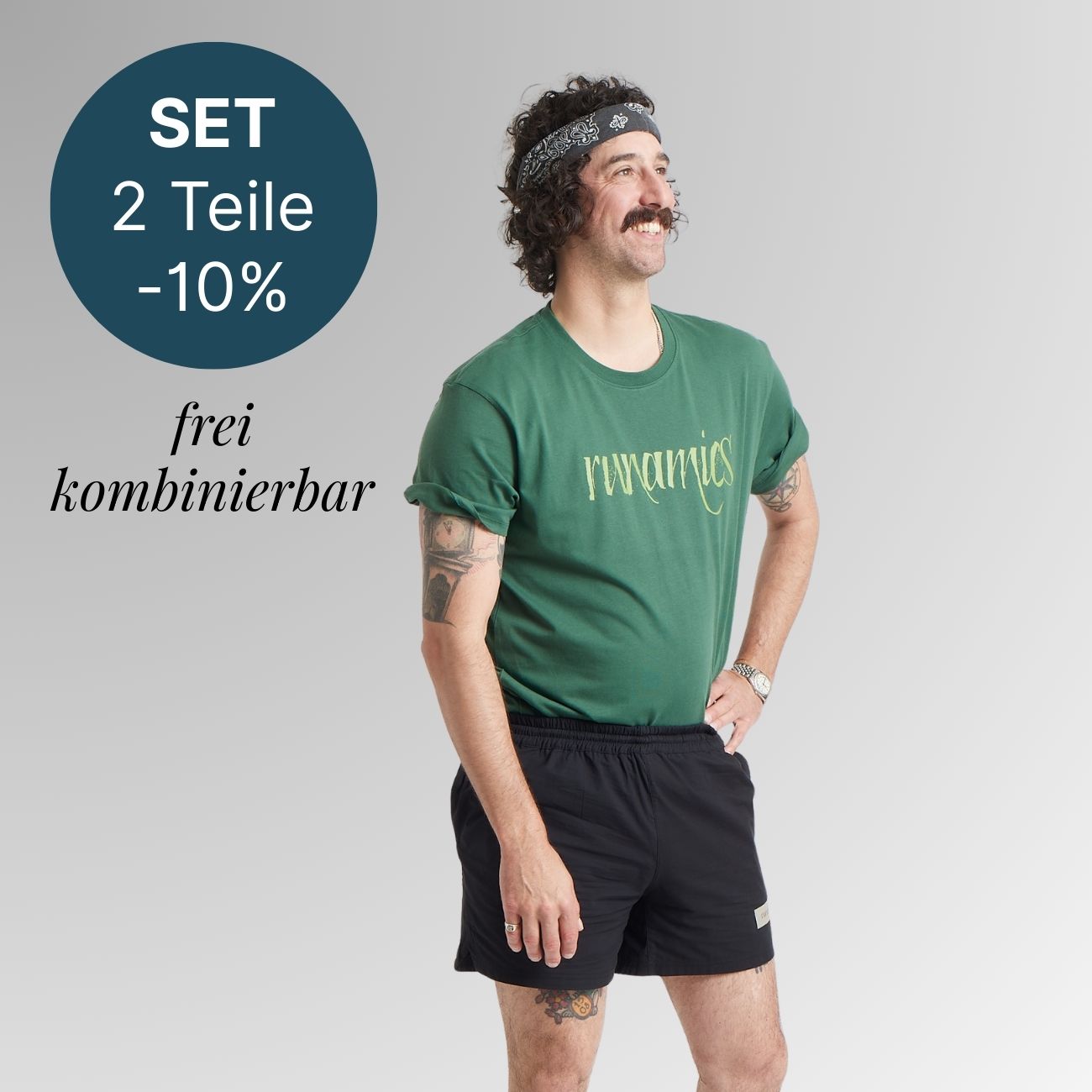 2-teiliges Running Set Herren, freie Auswahl (-10% Rabatt)