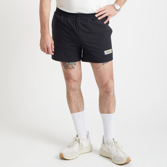 Bouncy Cotton Running Shorts, Herren, schwarz