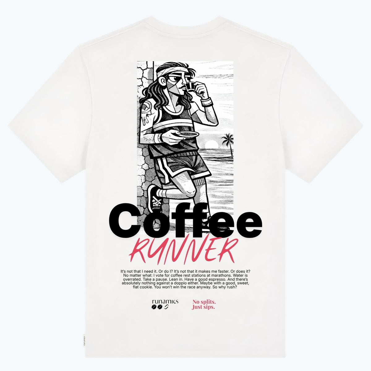 Coffee Runner T-Shirt, Biobaumwolle, unisex