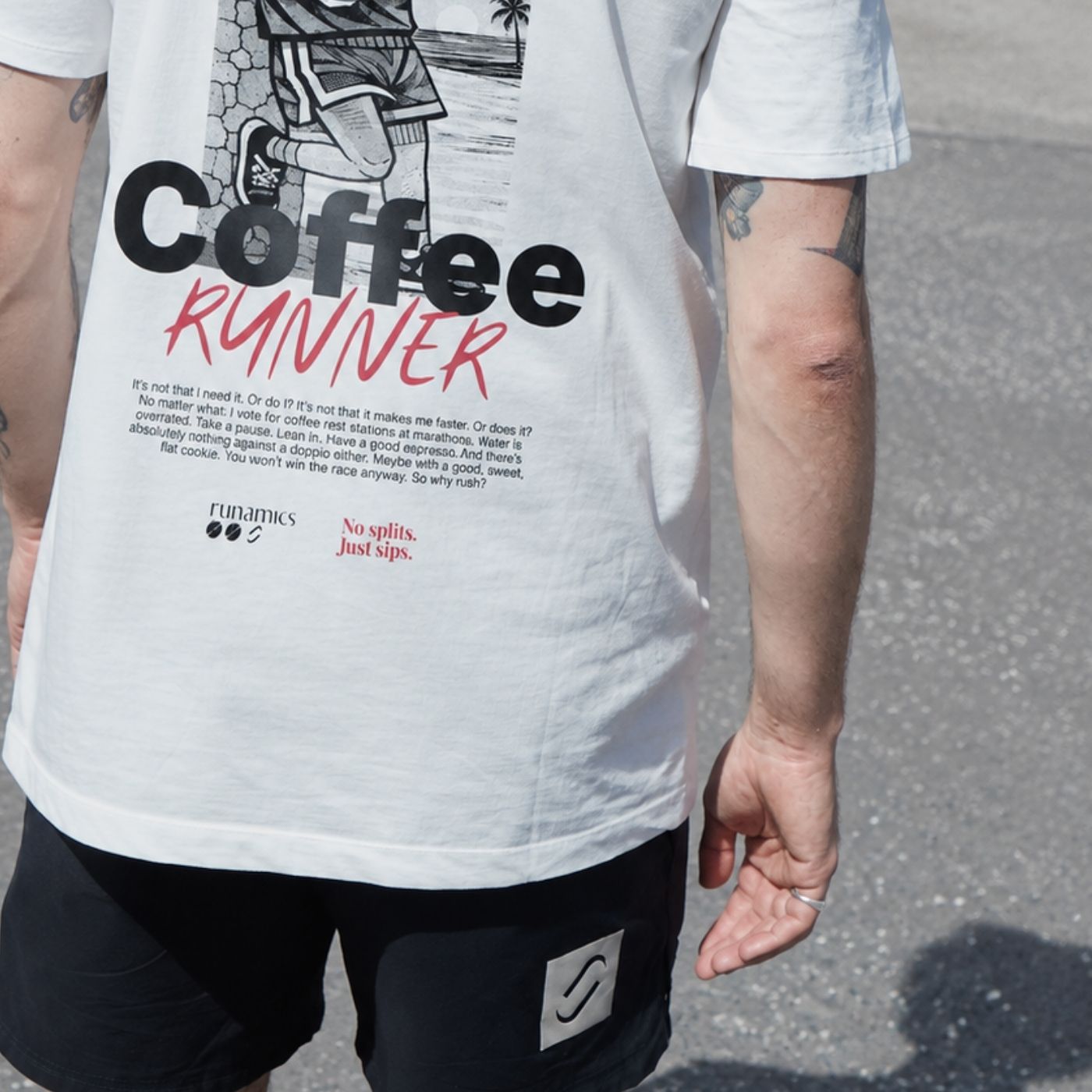 Coffee Runner T-Shirt, Biobaumwolle, unisex