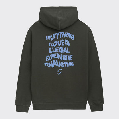 Everything I Love Hoodie, Biobaumwolle, unisex