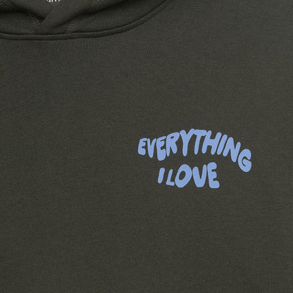 Everything I Love Hoodie, Biobaumwolle, unisex