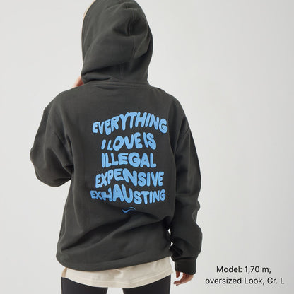 Everything I Love Hoodie, Biobaumwolle, unisex