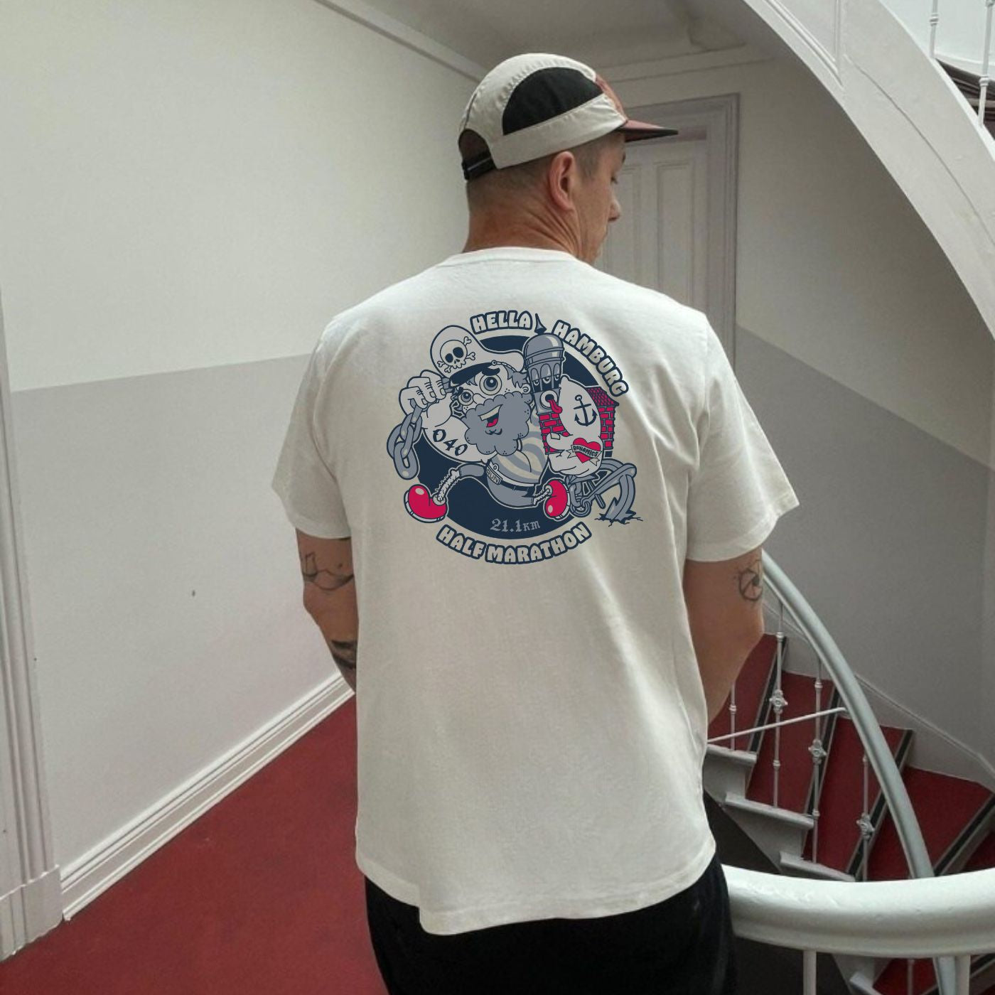 HH Half 2026, Running Captain T-Shirt, Biobaumwolle, unisex