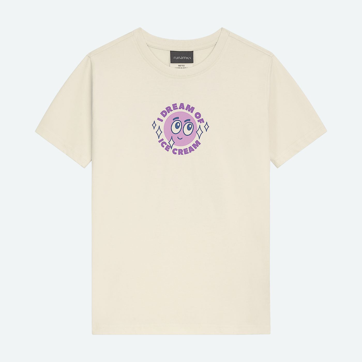 Kinder T-Shirt, Ice Cream, Biobaumwolle, weiß