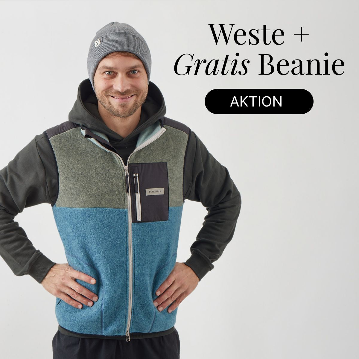 TheNova Fleece Weste + Gratis Beanie