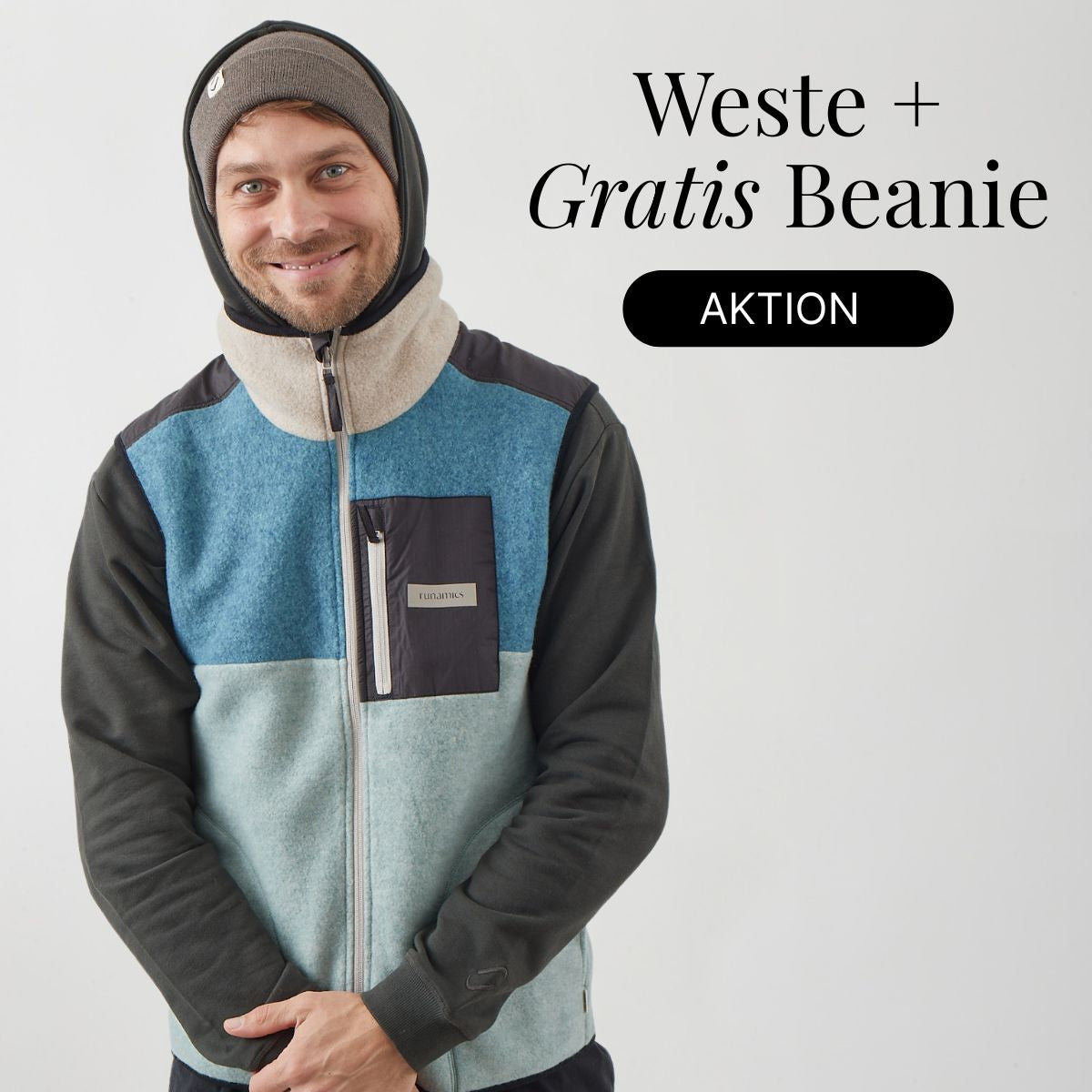 TheNova Fleece Weste + Gratis Beanie