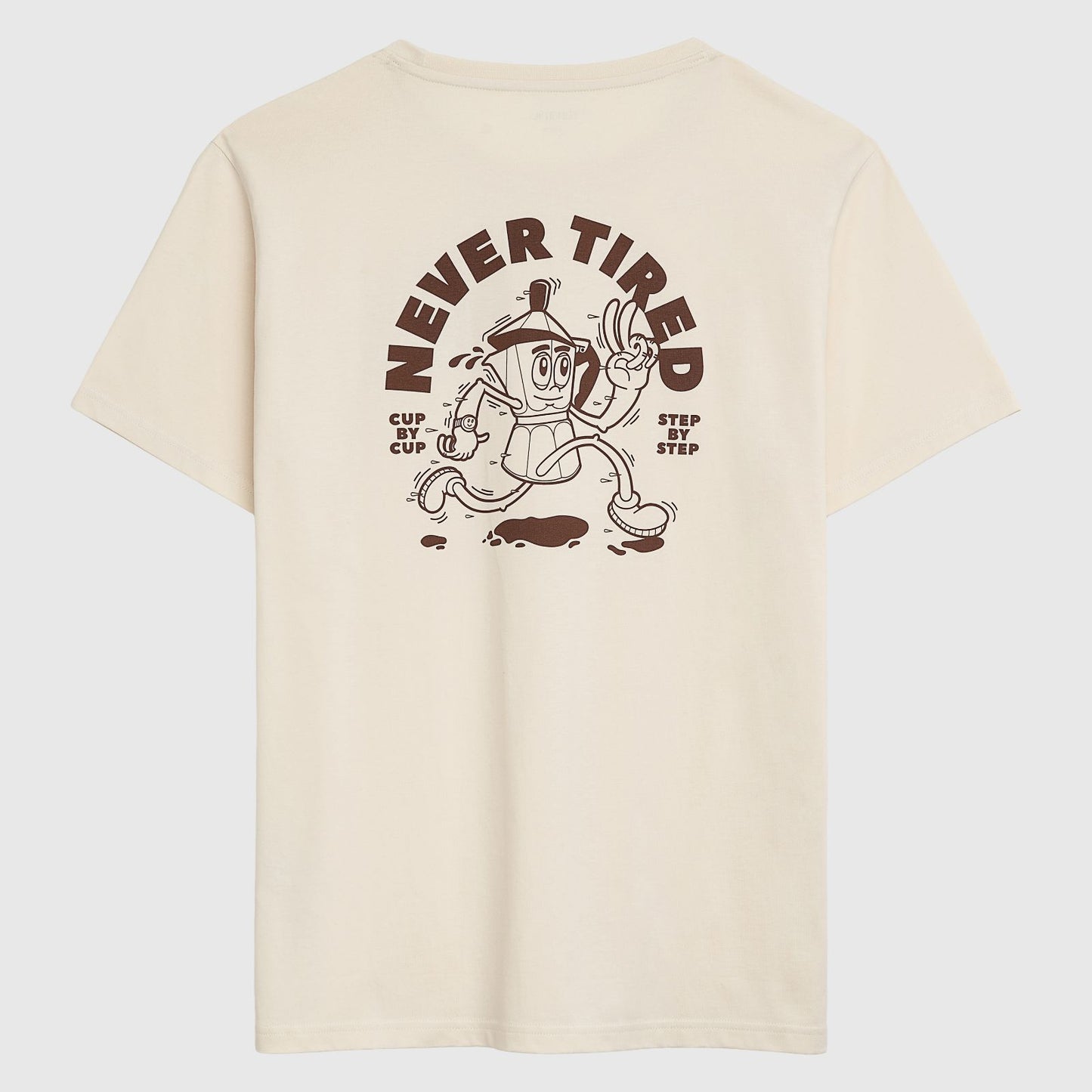 Never Tired T-Shirt, Biobaumwolle, unisex, undyed