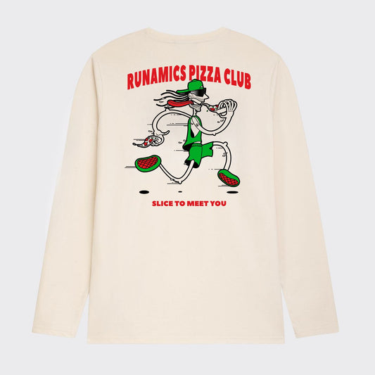 Pizza Club Longsleeve, Biobaumwolle, unisex