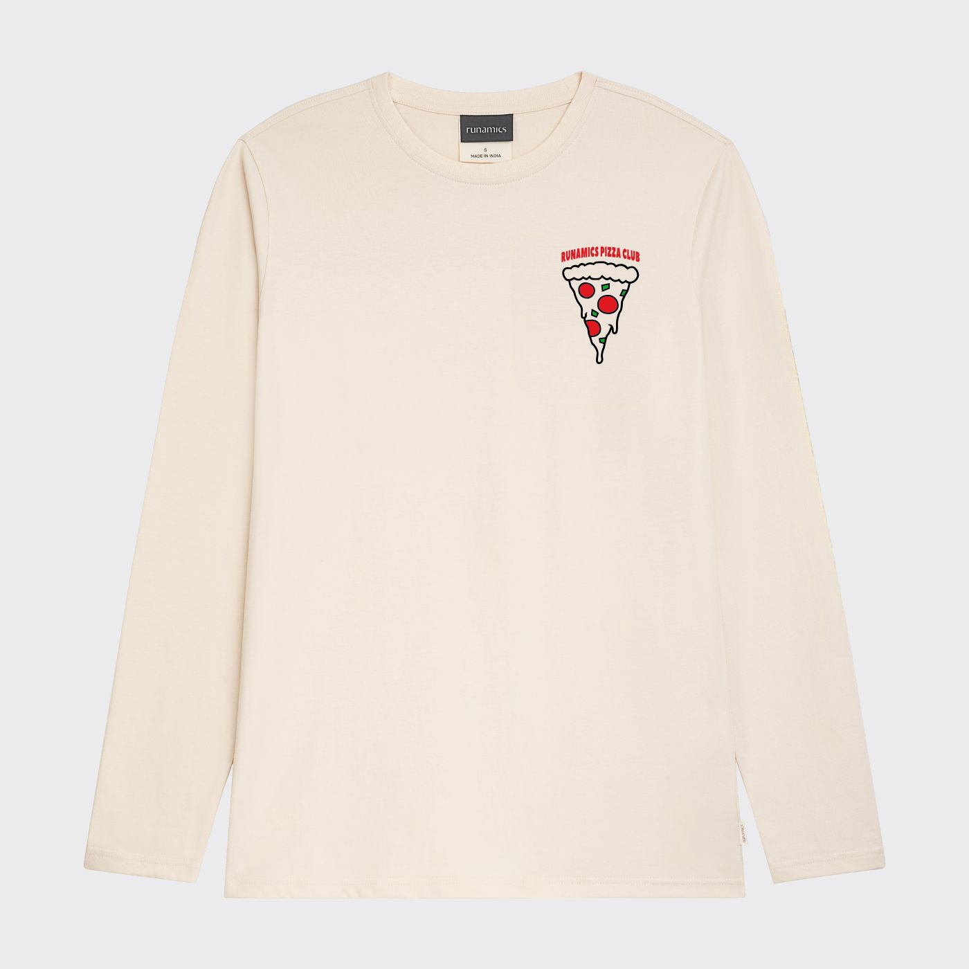 Pizza Club Longsleeve, Biobaumwolle, unisex