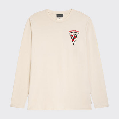 Pizza Club Longsleeve, Biobaumwolle, unisex