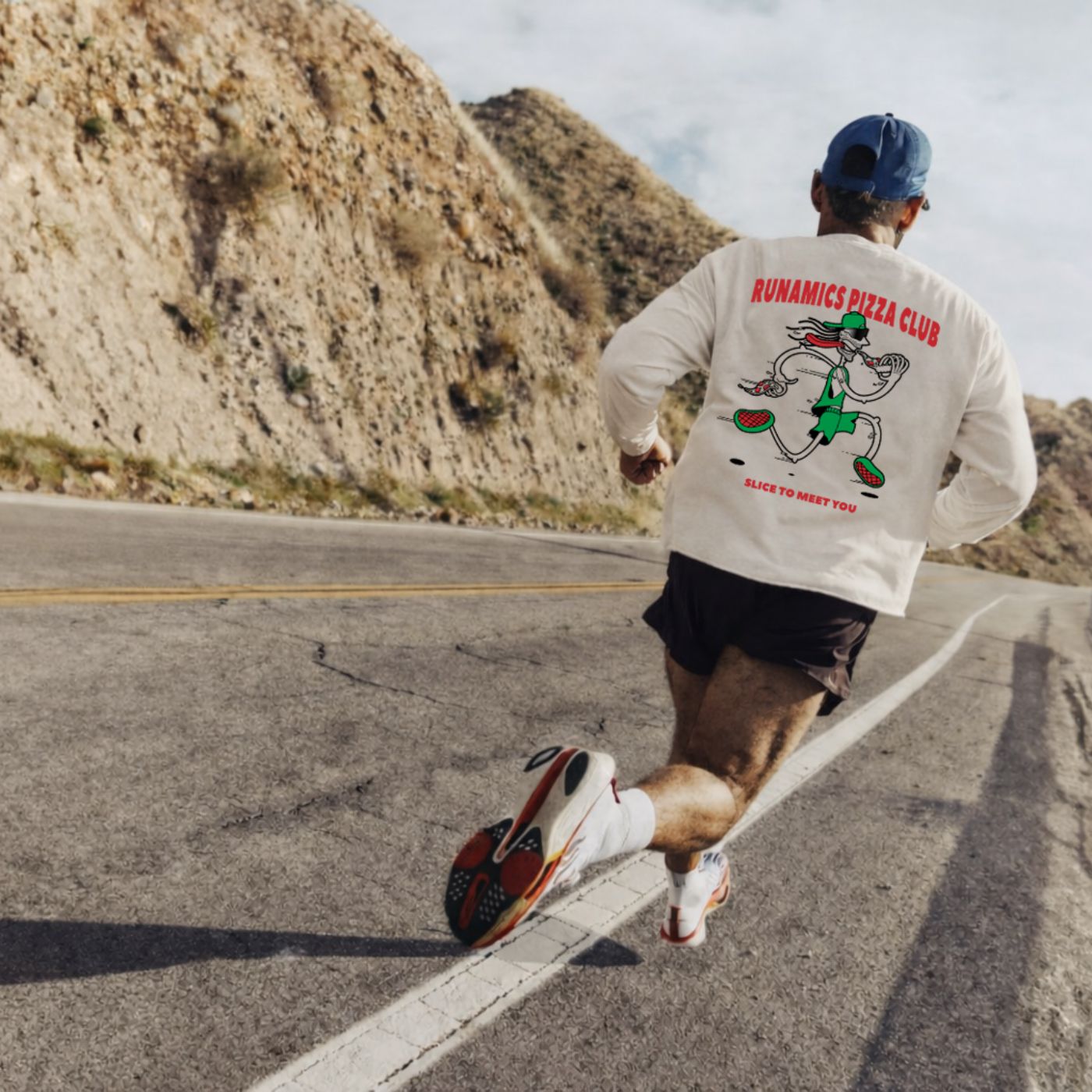 Pizza Club Longsleeve, Biobaumwolle, unisex