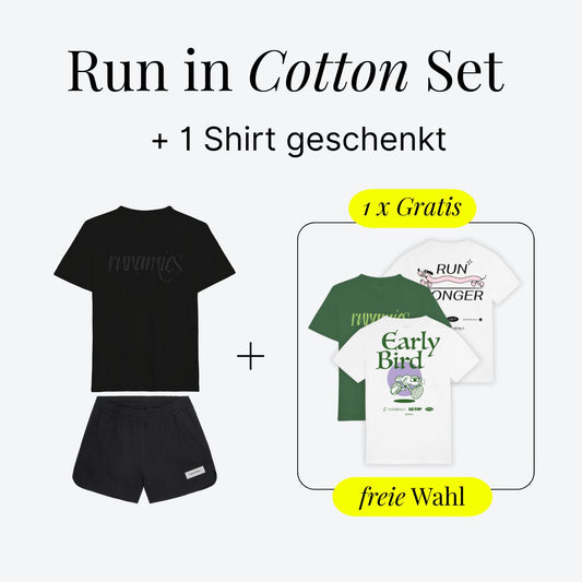 Run in Cotton Set, Damen, 2-teilig (+1 T-Shirt geschenkt)