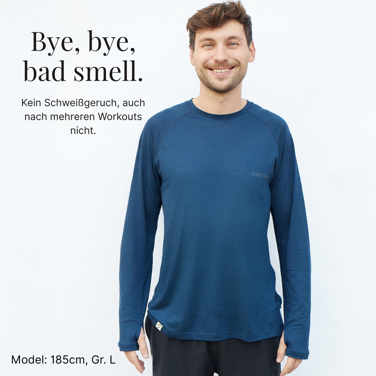 Merino Laufshirt Bundle, 2 Longsleeves + Gratis T-Shirt