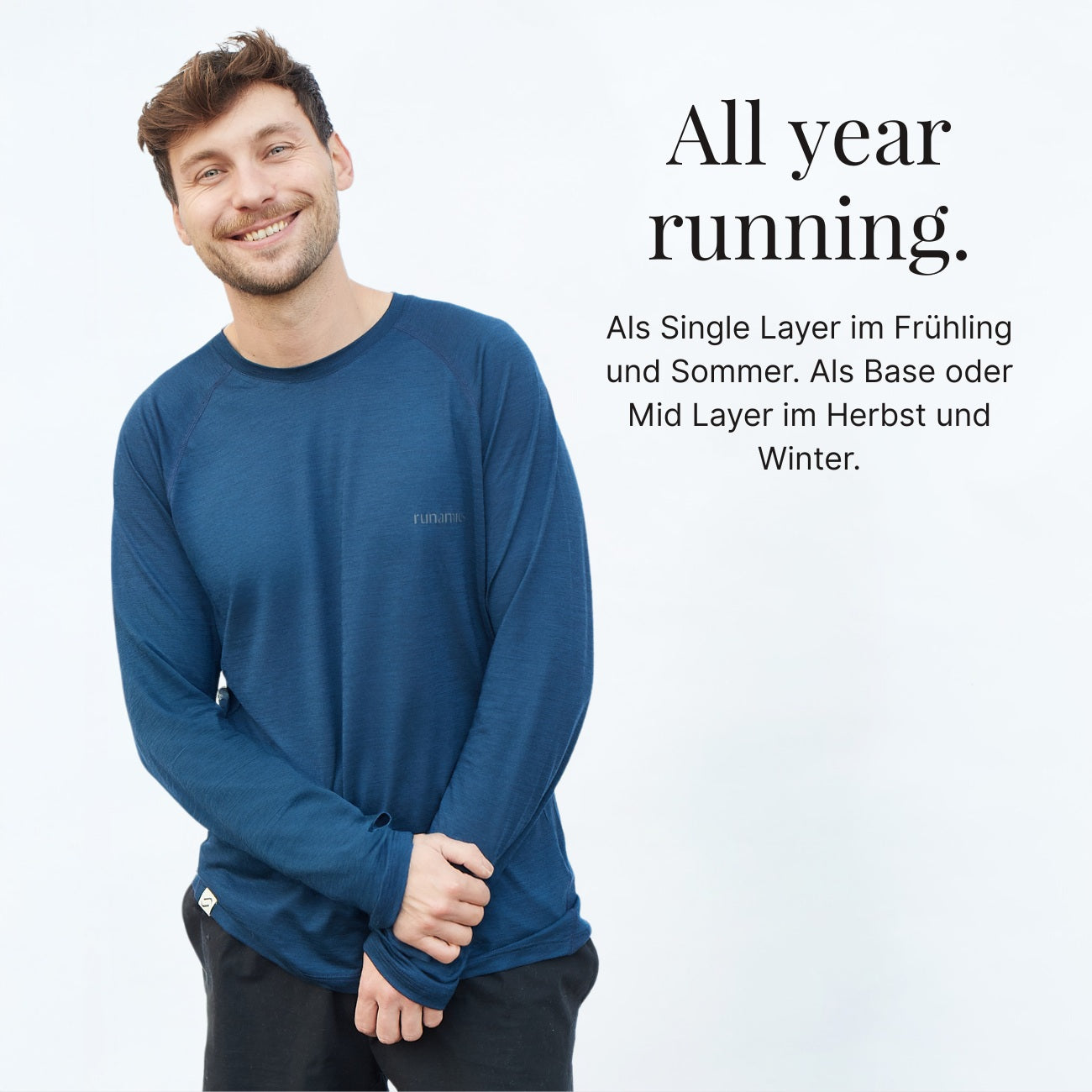 Merino Laufshirt Bundle, 2 Longsleeves + Gratis T-Shirt