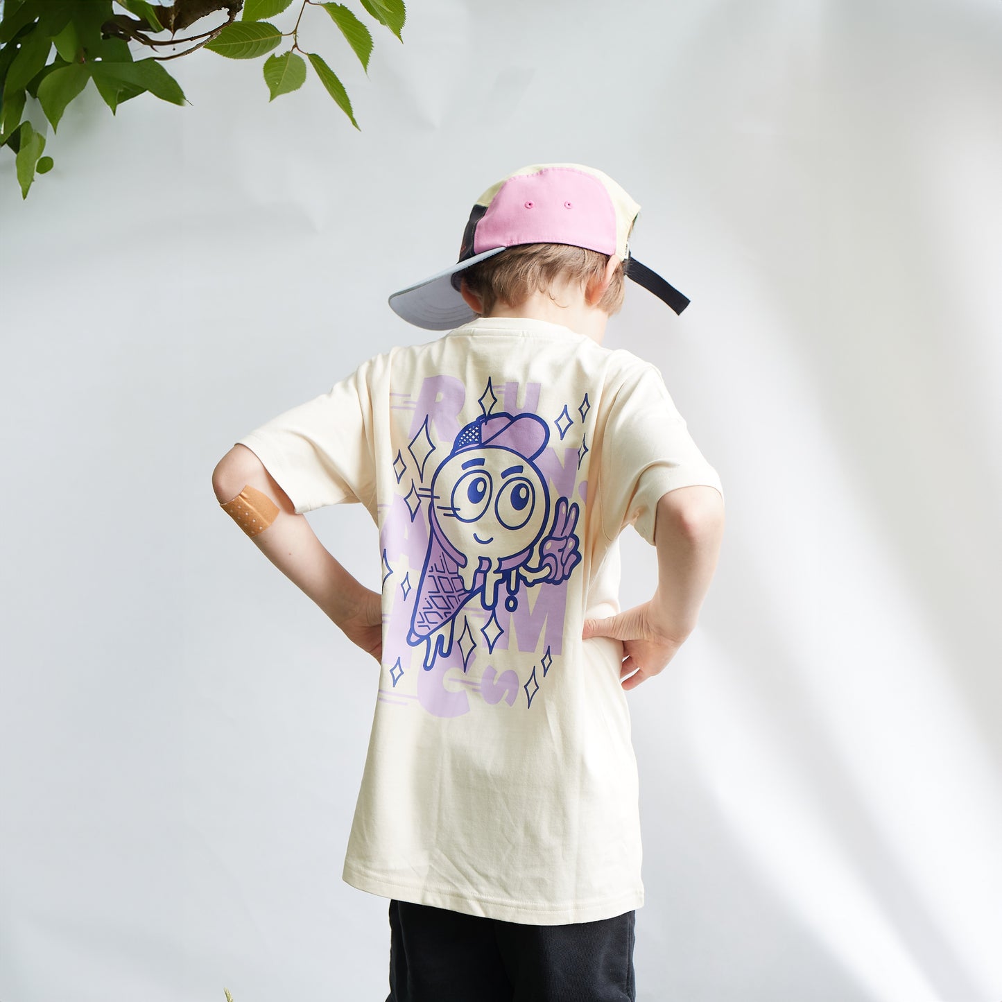 Kinder T-Shirt, Ice Cream, Biobaumwolle, weiß