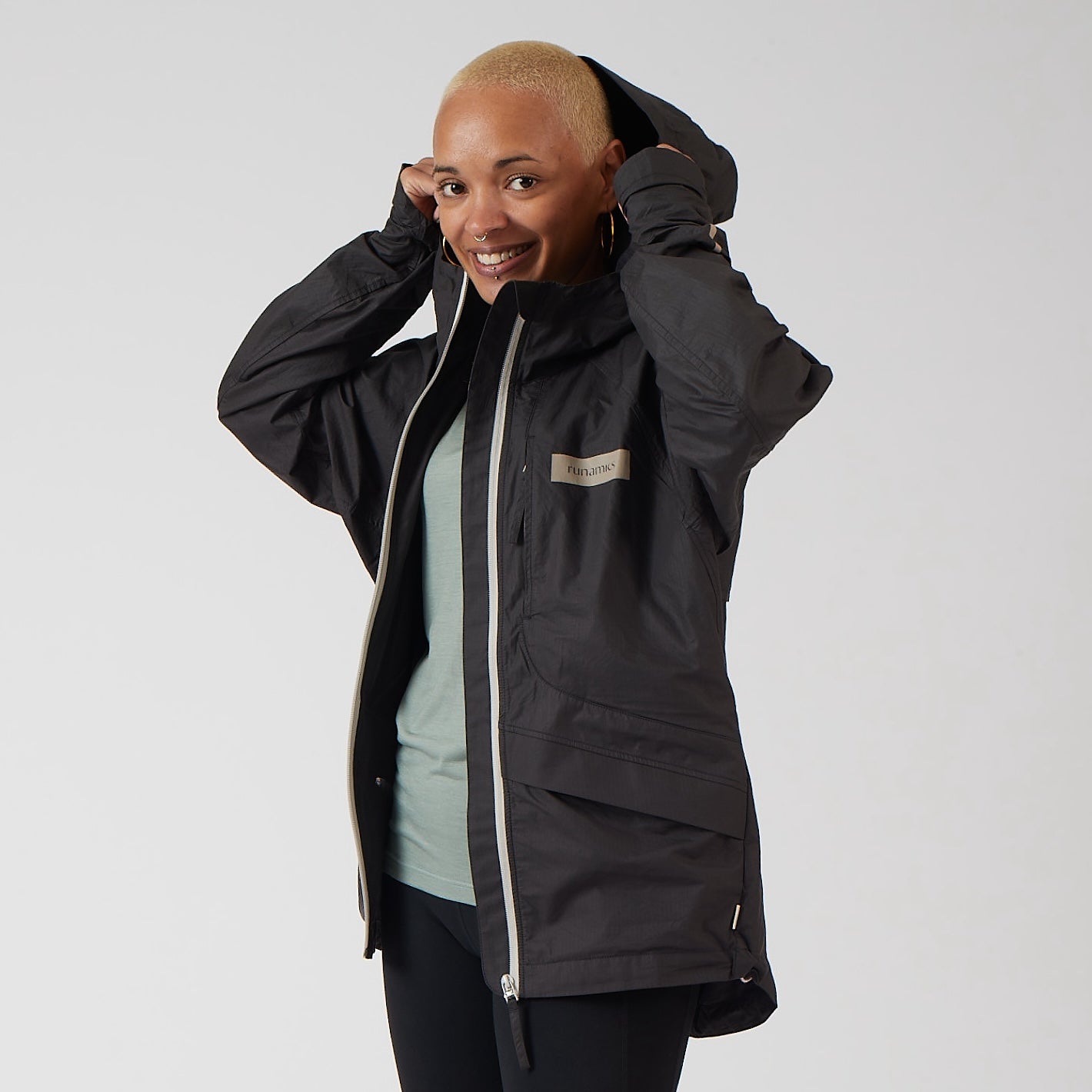 OrganicShade Laufjacke, unisex, schwarz