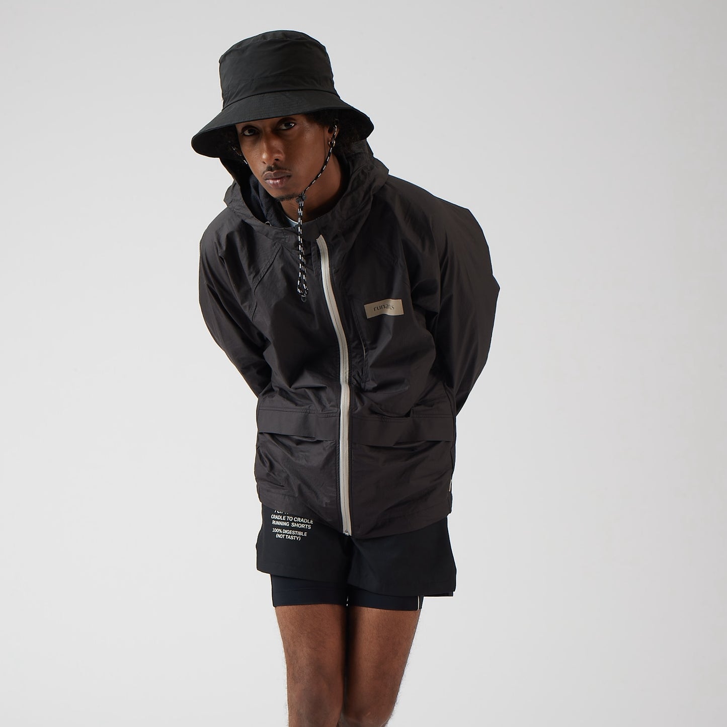 OrganicShade Laufjacke, unisex, schwarz