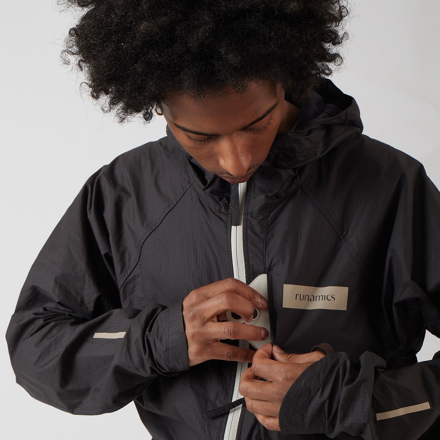 OrganicShade Laufjacke, unisex, schwarz