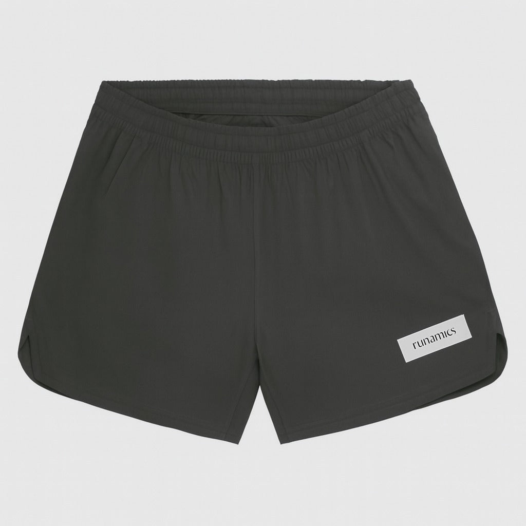Bouncy Cotton Running Shorts, Damen, schwarz