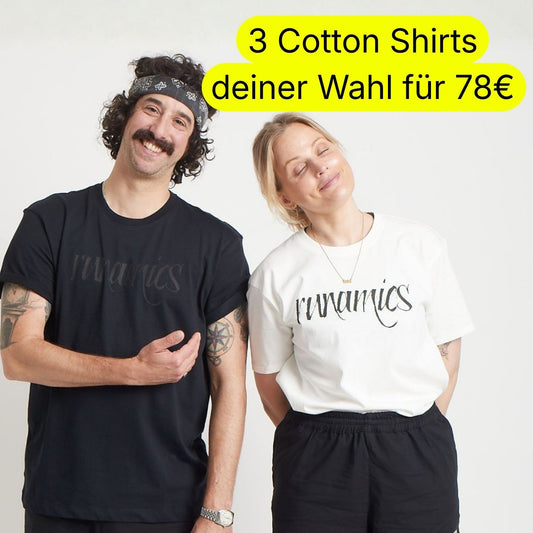 Calligraphy T-Shirt, regenerative Baumwolle, unisex
