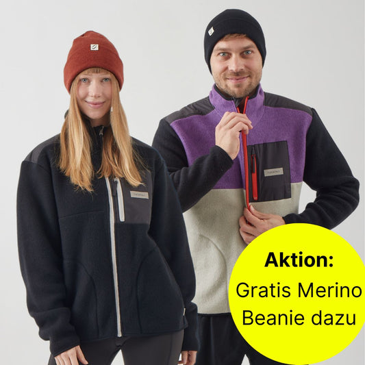 TheNova Fleece Jacke + gratis PureMerino Beanie