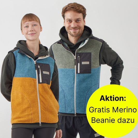 TheNova Fleece Weste + PureMerino Beanie gratis