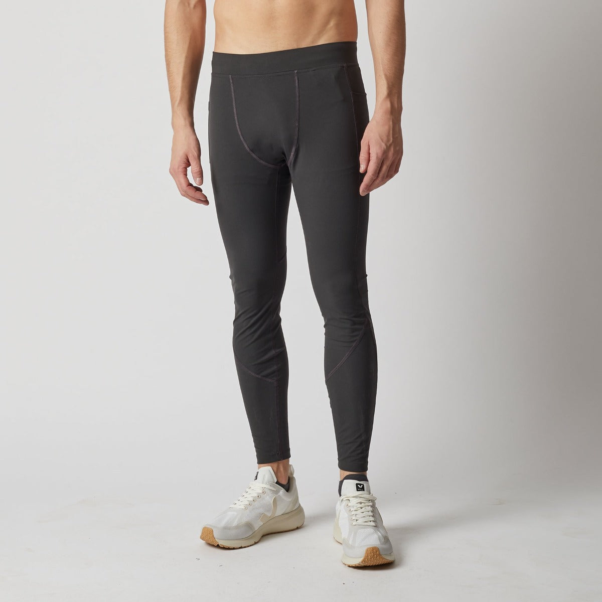 Runamics Lange Lauftights Herren, schwarz, mit Tasche
