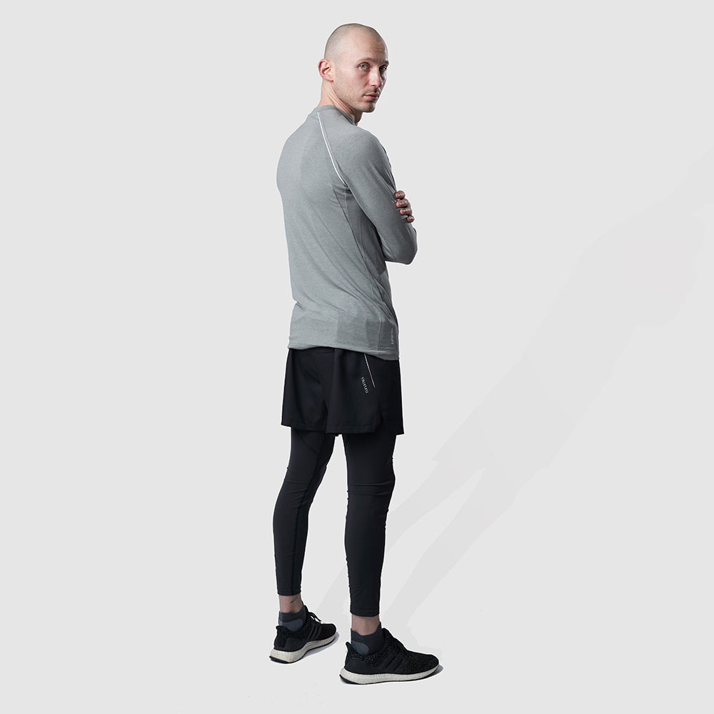 Nachhaltige Laufhose Herren lang / Lauftights schwarz – runamics