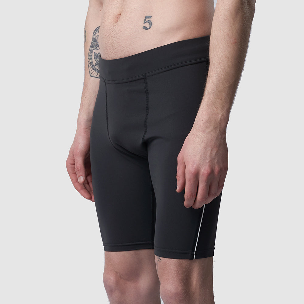 Kurze Lauftights Herren, schwarz, ohne Tasche