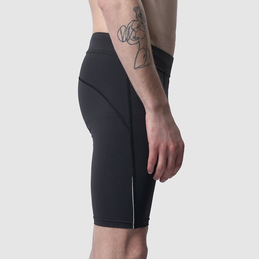 Kurze Lauftights Herren, schwarz, ohne Tasche