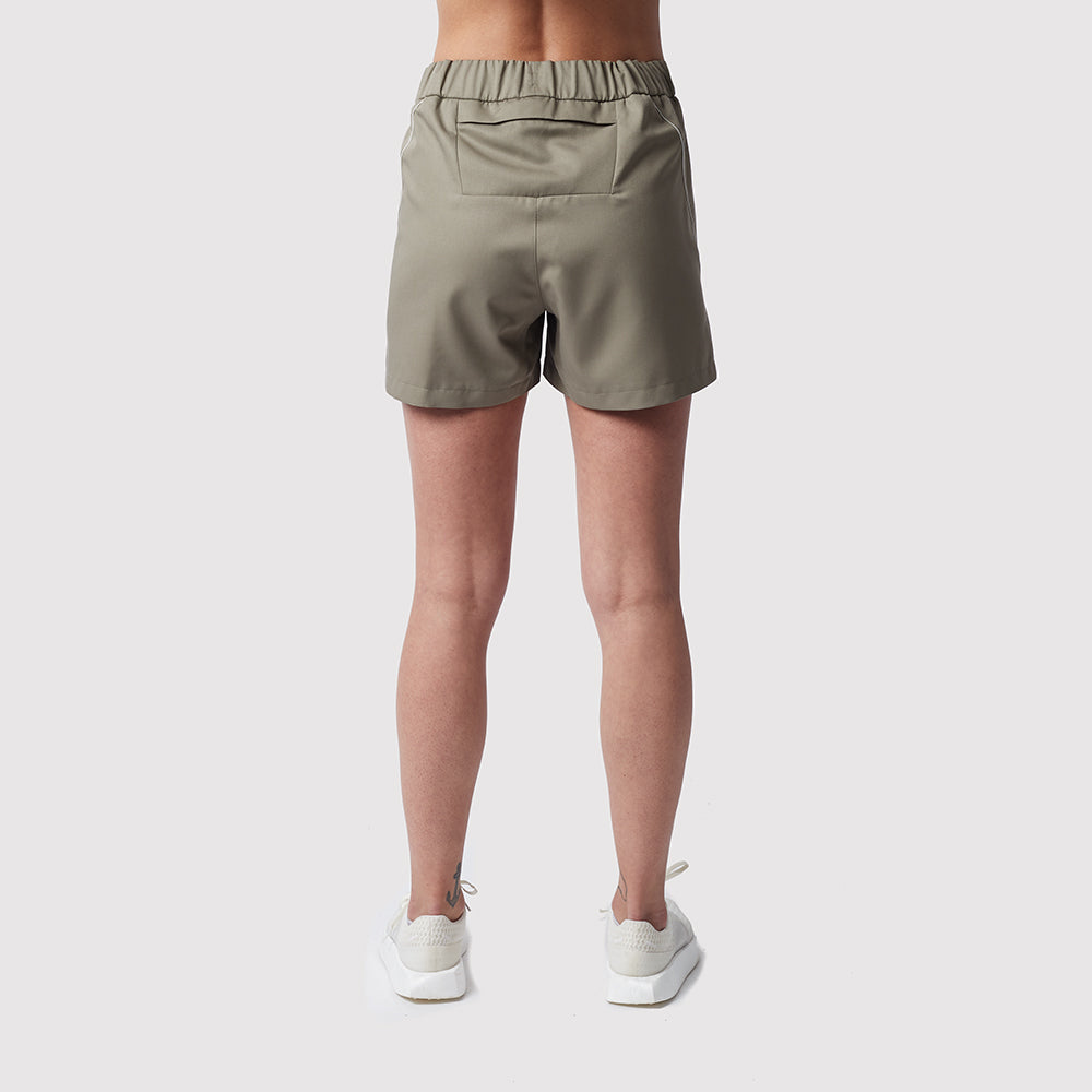 C2C Running Shorts Damen, olivgrün