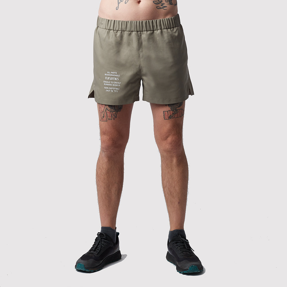 C2C Running Shorts Herren, olivgrün