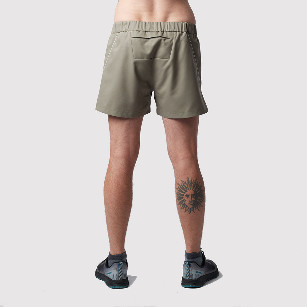 C2C Running Shorts Herren, olivgrün